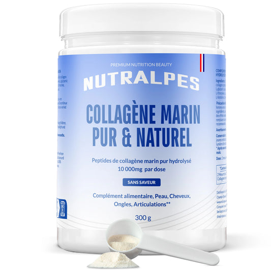 Nutralpes® Collagène Marin Poudre 10 000 mg — Beauté & récupération, le rituel des femmes actives