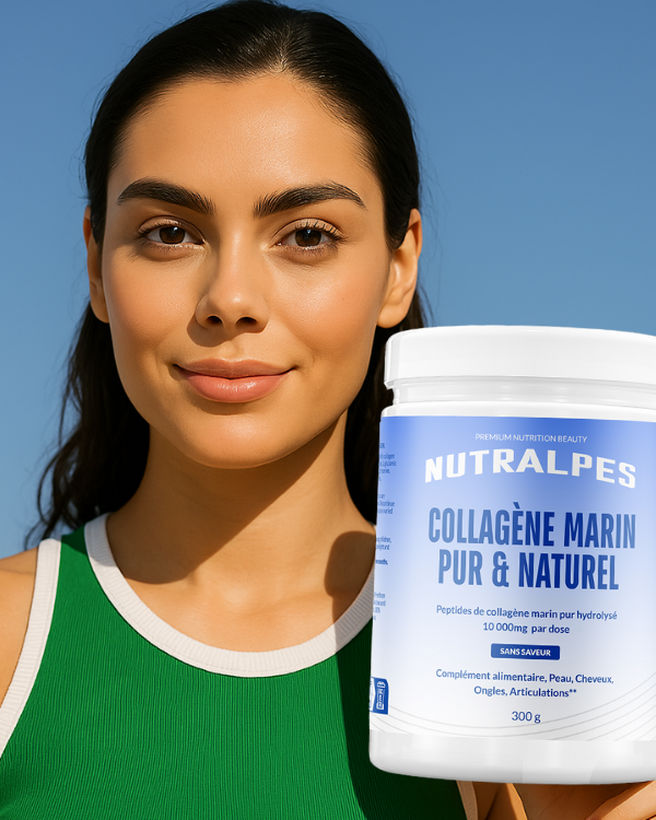 Collagène Marin Premium Pur 10 000 mg – Complément Alimentaire Beauté Peau, Cheveux & Articulations | Nutralpes – Corail