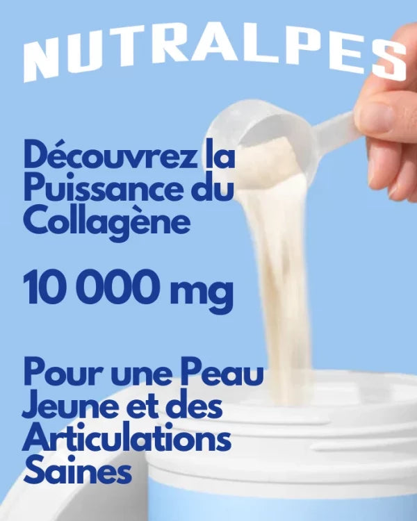 Collagène Marin Premium Pur 10 000 mg – Complément Alimentaire Beauté Peau, Cheveux & Articulations | Nutralpes – Corail